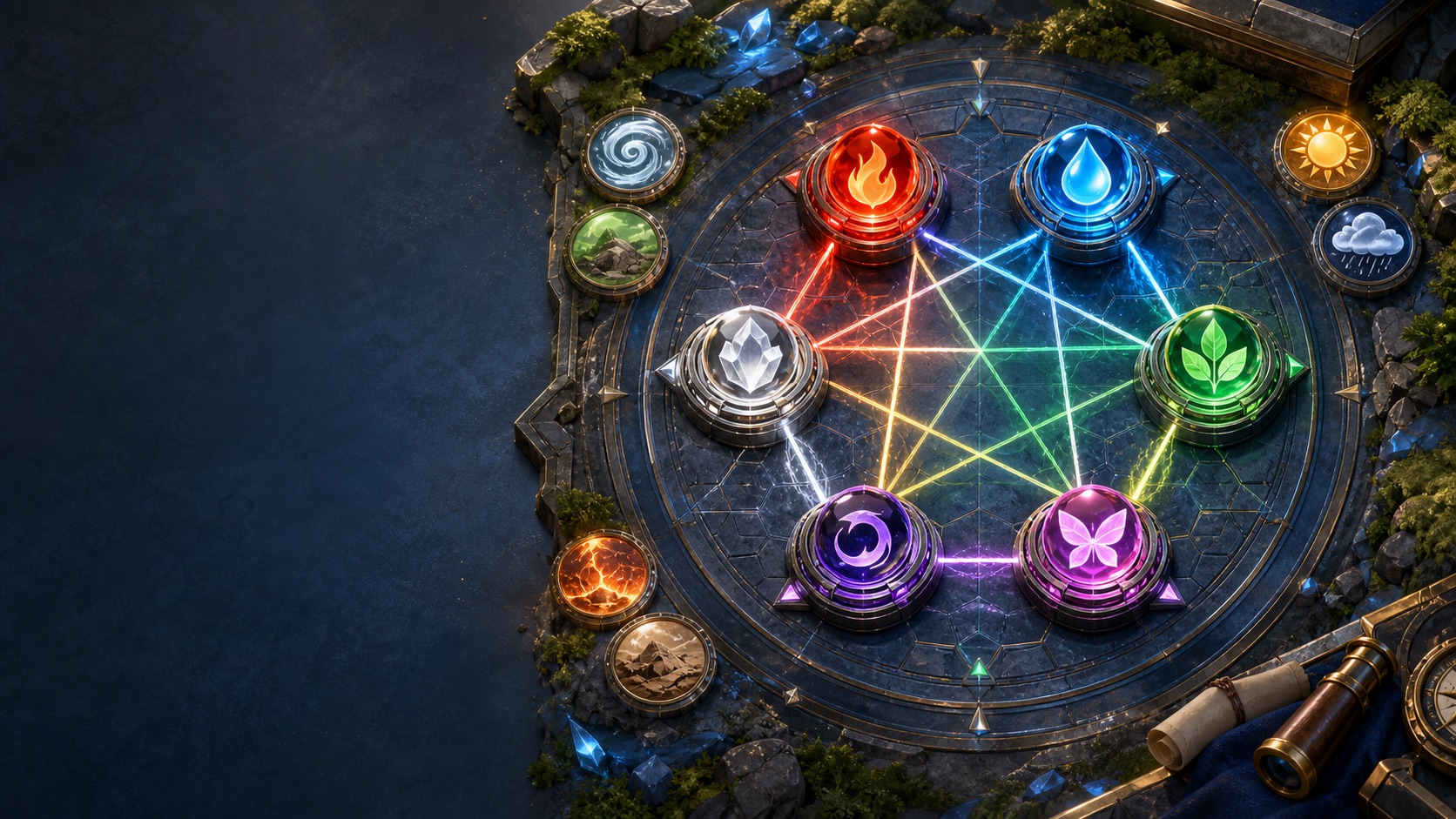 Colorful tactical board for fast pressure strategy